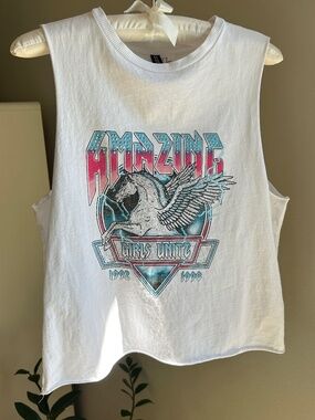 Unicorn 1992 1998 Amazing Girls Unite White Tank Top
